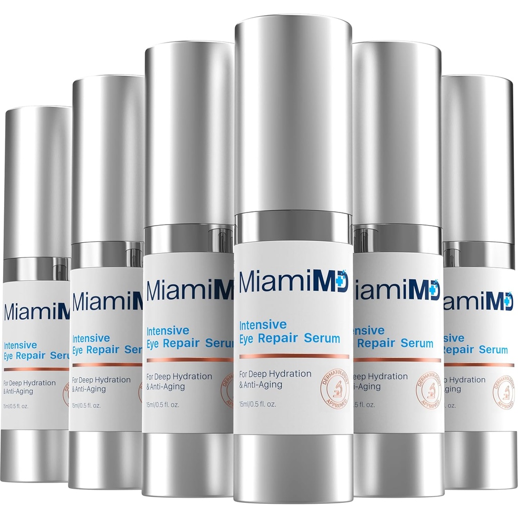 Serum de ojos (15ml) bajo tratamiento de ojos para círculos oscuros, bolsas de pies de cuervo " de ojos - Ojo suero para todo tipo de piel - Anti-Envejecimiento bajo crema de ojos - Reduce la eficiencia de los ojos - Para el uso del tiempo de noche " - 6 PACK