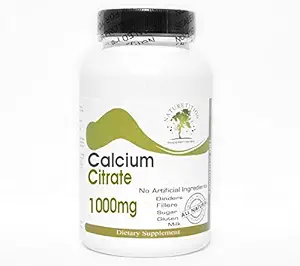 Calcio Citrato 1000mg ~ 100 cápsulas - No aditivos ~ Suplementos de la naturaleza