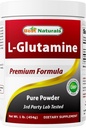 Mejores Naturales L-Glutamine Powder - 1 libra - 100% Puro y Forma Libre - Glutamine Recovery Powder - Clinically Proven Recovery Aid for Men and Women (817716014555)