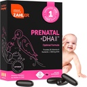Vitamina prenatal Zahler con DHA & Folate - DHA Suplementos " Multivitamínico prenatal para la madre y el niño - Kosher Prenatal DHA Vitaminas prenatales con Hierro, Softgeles Prenatales 60 Cuenta