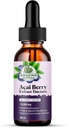 Increíble Botánicos Acai Berry Tintura 10,000 mg - 1oz - Premium Suplemento Antioxidante, Gran Adición a Sus Smoothies - 30ml
