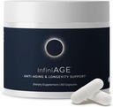 InfiniWell InfiniAge Longevity Supplements - Advanced Cellular Health Supplements with Lutein, N-Acetyl Cysteine (NAC) & Low Dose Zinc - Support Nutrient Sensing " Mitocondrial Health (30 capsules)