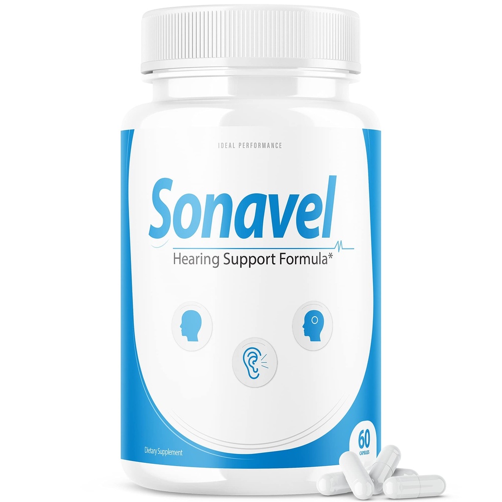 IDEAL PERFORMANCE Sonavel Hearing Support Formula Tinnitus Pills Supplement (60 Capsules)