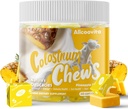 Bovine Colostrum Chews Suplemento con probióticos para Gut Health, Bloating, Immune Support, Skin, Hair Growth and Beauty - Pineapple Flavor (60 Servings)
