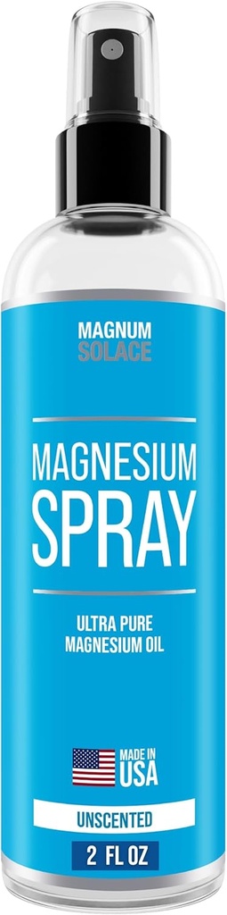 Espray de magnesio - Grado de la USP Puro de aceite de magnesio - Hecho en EE.UU. Desde 2008, 2 oz