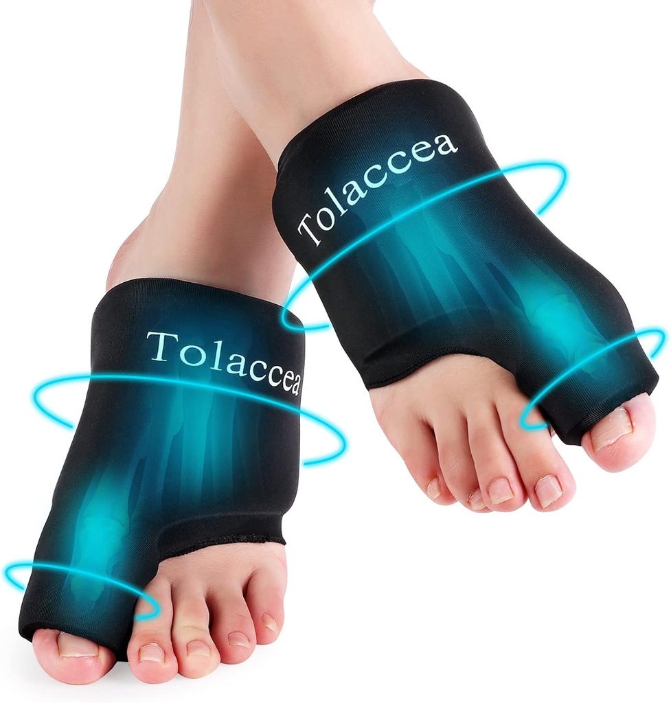 Paquetes de hielo de pie Big Toe para el alivio del dolor, paquete de frío flexible para el alivio de los abuinos, paquete de hielo de gel reutilizable para terapias calientes y frías, paquete de hielo para la hinchazón, esprained, Bruises, recuperación después de la cirugía