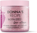 Receta de Donna por Tabitha Brown ANTE Vegan Strawberry Biotin Hair, Skin & Nails Gummies – 10,000 mcg Biotin, Clean, Non-GMO, Gluten-Free, 60 Gummies