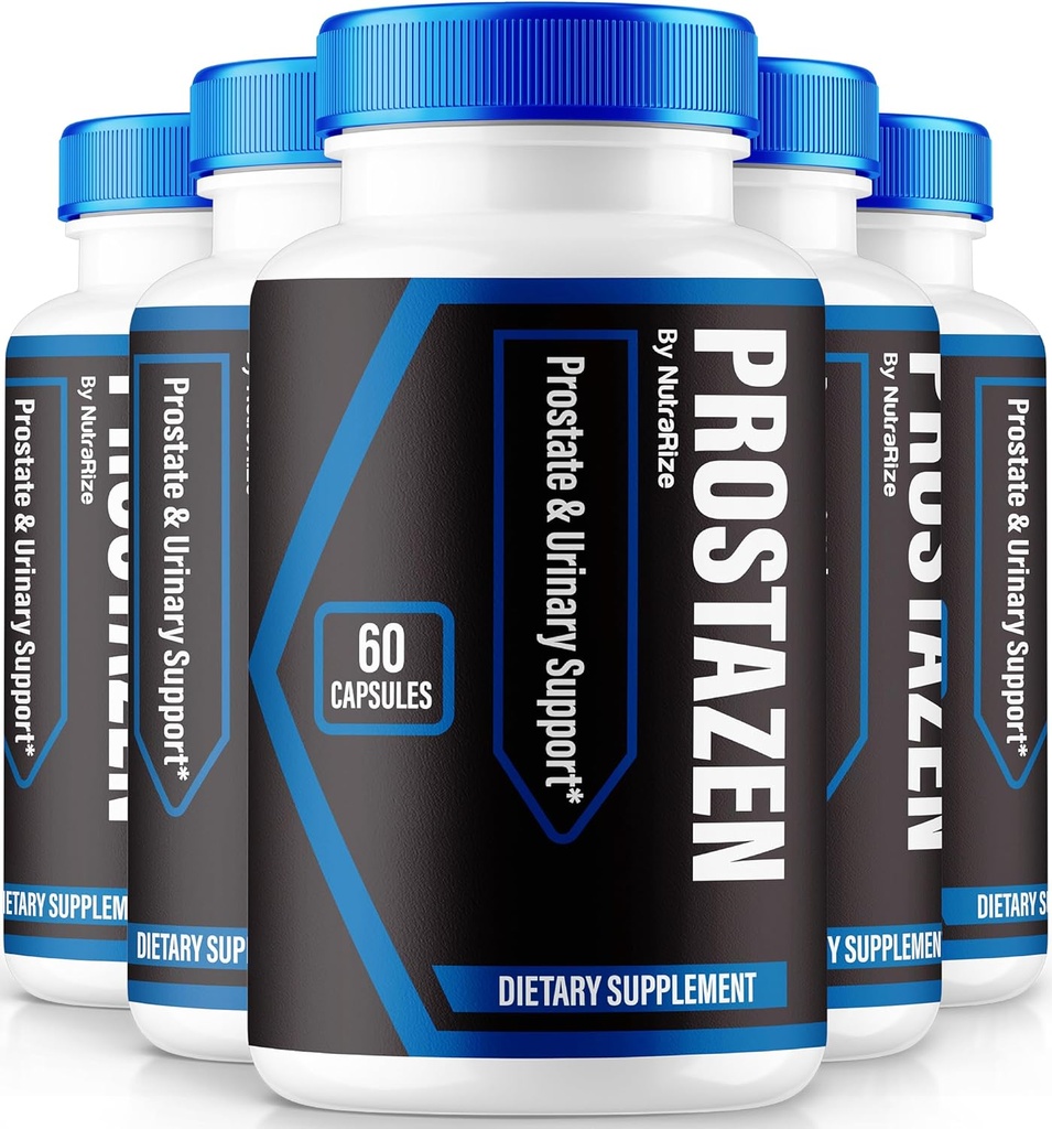 NutraRize (5 Pack) Prostazen Capsules, Píldoras Prostazen para apoyar la salud de próstata, Prostazen Plus Premium Fórmula, Prostazen para la próstata saludable, Prosta Zen Pastillas Comentario (300 cápsulas)