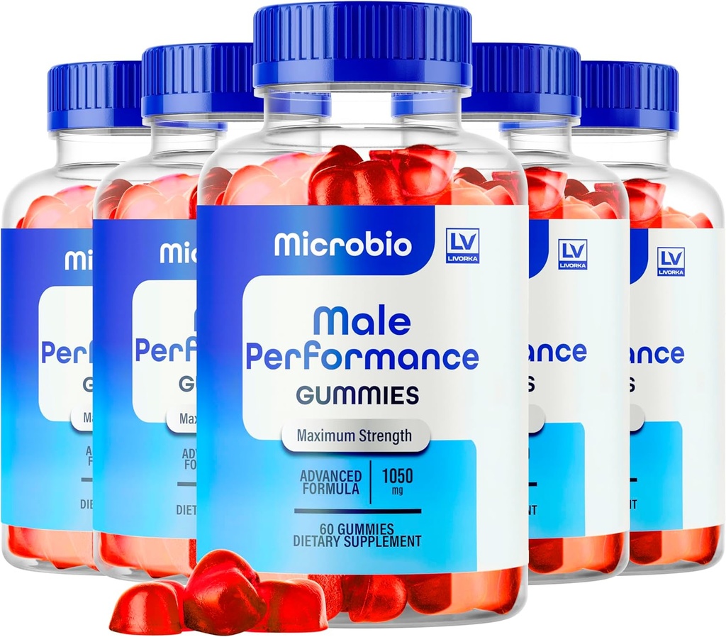 LIVORKA (5 Pack) Microbio ME Gummies, Microbio ME Gummies for Men, Microbio ME Gummy, Microbio ME Gummies, Microbio ME Gummies - All Natural Support Supplement Gummies, 300 Gummies for 5 Months.