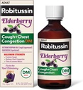 Robitussin Maximum Strength Elderberry Cough Plus Chest Congestion DM, Cough Suppressant for Adults, Provide Liquid Cough and Chest Congestion Relief - 8 Fl Oz