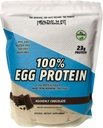 Saludable 'N Fit 100% Egg Protein- Chocolate (12oz): 100% Egg White Protein Plus Natural Peptides. Naturalmente endulzado, Zero Carb, Keto, Paleo Friendly