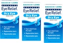 Bausch + Lomb Advanced Eye Relief, Lubricant Eye Drops for Dry Eyes, Moisturizing " Soothing, Replenishes Tears for Fast Relief, 0.5 Fl Oz