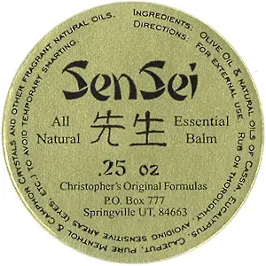 Christopher's Original Fórmulas de ungüento Menthol Rub .25 oz