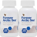 Forever Living - Arctic Sea Omega-3 Suplemento - EPA y DHA Blend for Heart, Brain and Eye Health - Gluten-Free - 240 Softgels (Pack of 2)