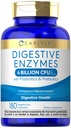 Carlyle Digestive Enzymes Silencio con Probióticos " Prebióticos " TEN 180 Capsules TEN Non-GMO and Gluten Free Supplement for Men " Women
