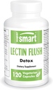 Supersmart - Lectin Flush (Fórmula avanzada) - Lectin Blocker Suplemento - Advanced Shield ' Defense TEN Non-GMO &amp; Gluten Gratis - 120 Vegetarian Capsules