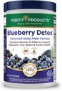 Advanced Blueberry Detox Daily Fiber Formula by Purity Products - Featuring PurityBlue Organic Wild Blueberries - A Full 6 Grams of Detoxifying, Regularity Promoting Prebiotic Fiber - 30 Servings