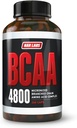 BCAA 4800 Ø Micronized Aminoácidos de Cadena Subdivididos Edificio del Musculo " Recuperación Silencio 2,400 por Serving  vivid 80 Servings TEN 240 Capsules