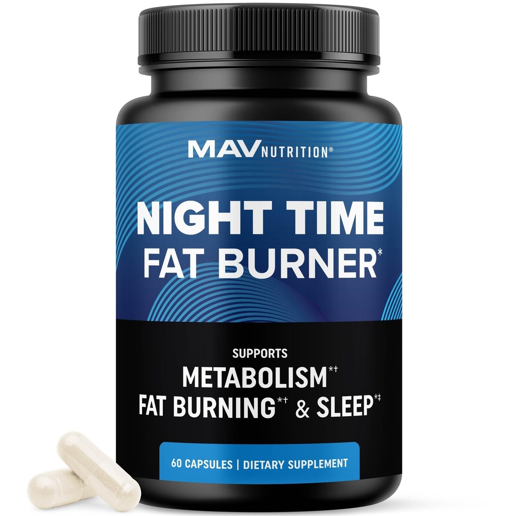 Night Time Fat Burner for Weight Pérdida Apoyo " Sleep Aid " Appetite Suppressant, Carb Blocker, Nighttime Metabolism Booster for Stomach Fat Burner " Night Shred with Melatonin ← Non-GMO, Vegan 60ct