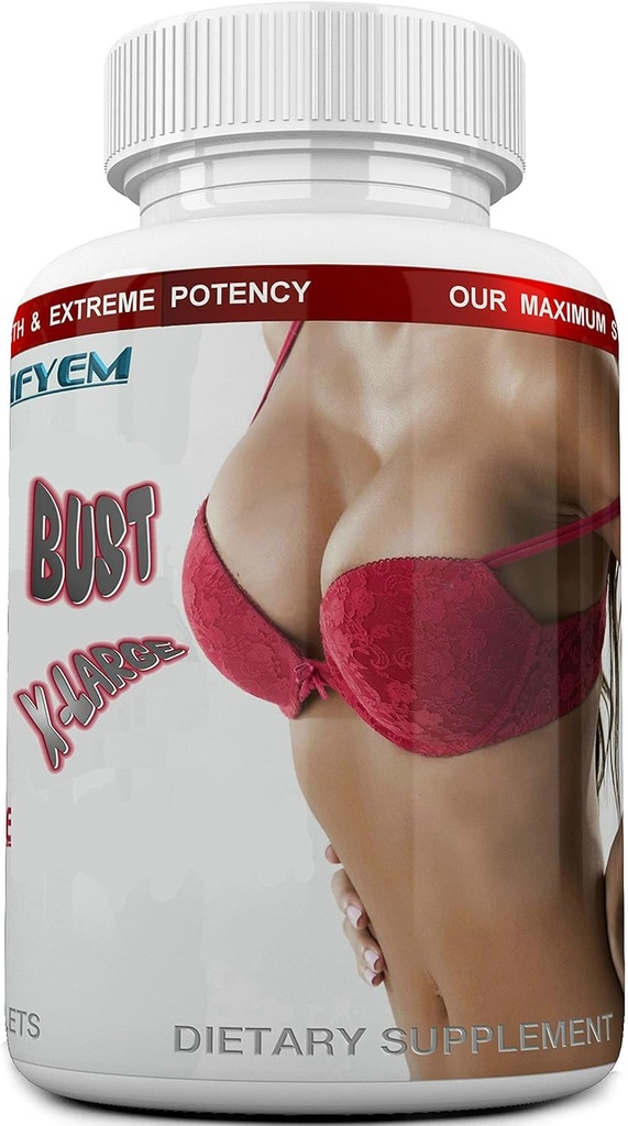 Bust X-Large Breast Enlargement, Breast Enhancer, Bust Enhancement Pills - Enjoy Larger, Fuller, Firmer Breasts. (Not a Breast Cream). 1 Month Supply