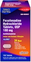 Medicina de la alergia Ohm Fexofenadine 180mg - 24 horas de alivio para los síntomas del estornudo y la alergia, no de sueño - Tablas antihistamínicas de 24 horas para un alivio efectivo - 150 conde (envasado único)