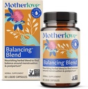 Motherlove Balancing Blend (60 Liquid caps) Herbal Supplement for Period & Postpartum Hormonal Health—Non-GMO, Organic Herbs, Vegan, Kosher