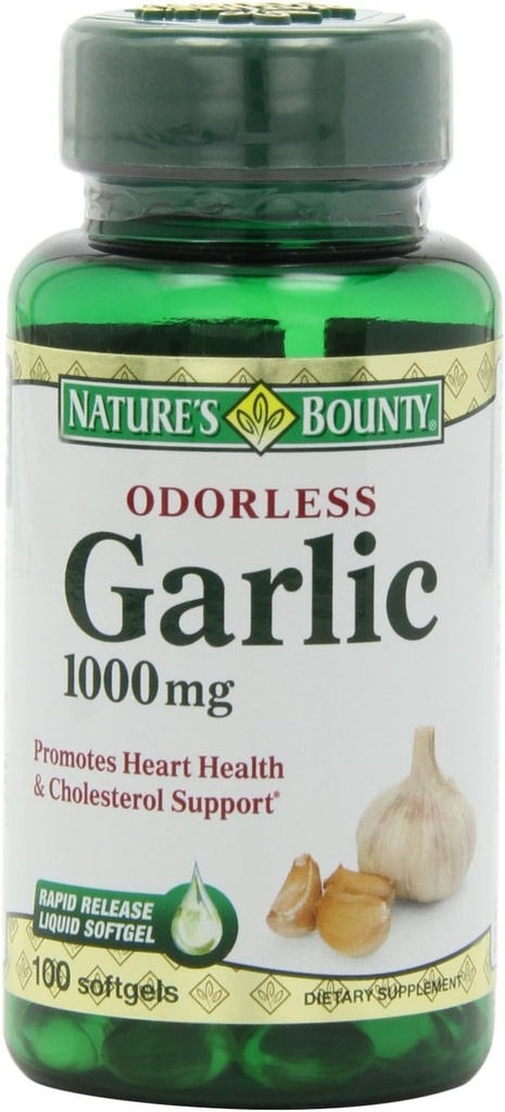 Extracto de ajo rebote de la naturaleza 1000 mg, 100 Softgels de liberación rápida (Pack of 6)