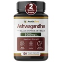 Ashwagandha capsules 3000 mg - 120 Vegan Cap Made with Organic Ashwagandha Powder and Root Extract. Gluten Free. Made in USA