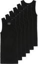 Camisetas A-Shirts 6-Pack Hombres Camisetas Tight Fit Tank Tops Cotton Spandex