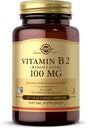 Solgar Vitamina B2 (Riboflavin) 100mg, 100 cápsulas vegetales - Metabolismo energético, Sistema nervioso saludable - No GMO, Vegan, Gluten Gratis, Dairy Free, Kosher - 100 servicios