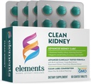Elements Clean Kidney, 60 Tablets (30 Day Supply), soporta la función normal del riñón y el tracto urinario, Gluten Free,