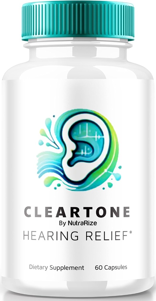 NutraRize ClearTone Tinnitus, Clear Tone Pills for Hearing, ClearTone Pills Suplemento para la salud total de los oídos, Official Auditory Support Capsules, ClearTones Review (60 cápsulas)