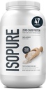 Isopure Zero Carb 100% Pure Whey Isolate Protein Powder, Lactose Free, Gluten Free, With Vitamins, Unflavored, 25g Protein Por Serving, 3 Lbs, 47 Servings (Packaging May Vary)