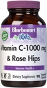 Bluebonnet Nutrition Vitamina C-1000 mg Plus Rose HIPS Vegetable Capules, for Immune Health, for Antioxidant Protection, Soy Free, Gluten Free, Non-GMO, Kosher, Dairy Free, Vegan, 90 Count