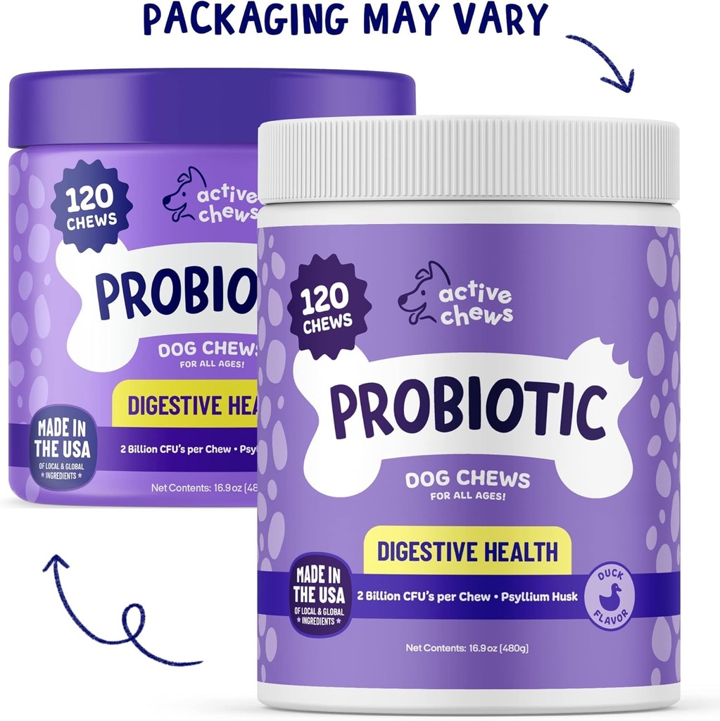 Probióticos para perros tóxicos Probióticos para perros y enzimas digestivas para perros Diarrea, Gut Health for Dogs ← Píldoras probióticas para perros w/Fiber, Salud Digestiva probiótica de cachorro, 120 cts