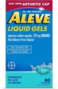 Artritis aleve Gels líquidos 80ct. 24cs