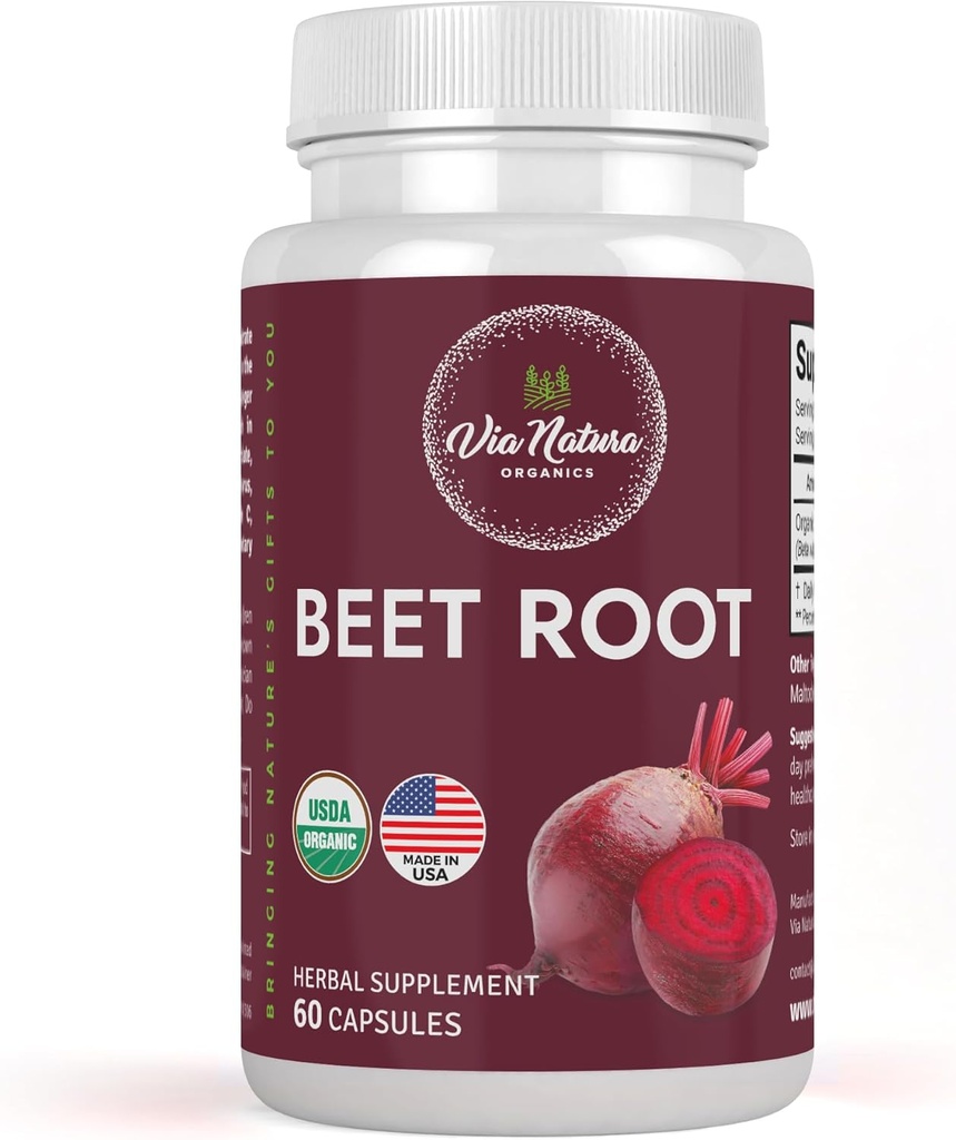 Beetroot Capsules 1000mg ← Suplemento Hídrico Orgánico Silencio Fuente Natural de Nitrato Silencio 60 Capsules