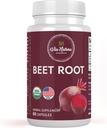 Beetroot Capsules 1000mg ← Suplemento Hídrico Orgánico Silencio Fuente Natural de Nitrato Silencio 60 Capsules