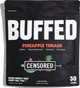 Empaquetadura de polvo de energía, Mezcla de Bebida para uso limpio, embalses de botas saludables TEN 150mg Caffeine + Hidration TEN Nootropics, Organic Mushrooms, B-Vitamins, Electrolytes TEN 30 Pack-Pineapple Thrash