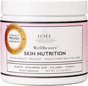 OMI Wellbeauty Skin Nutrition, clínicamente probado para aumentar la elasticidad y reducir los signos visibles del envejecimiento de la piel, elastina marina francesa, colagen, ácido hialurónico, vitamina C, 1 mes de suministro, 3.17oz