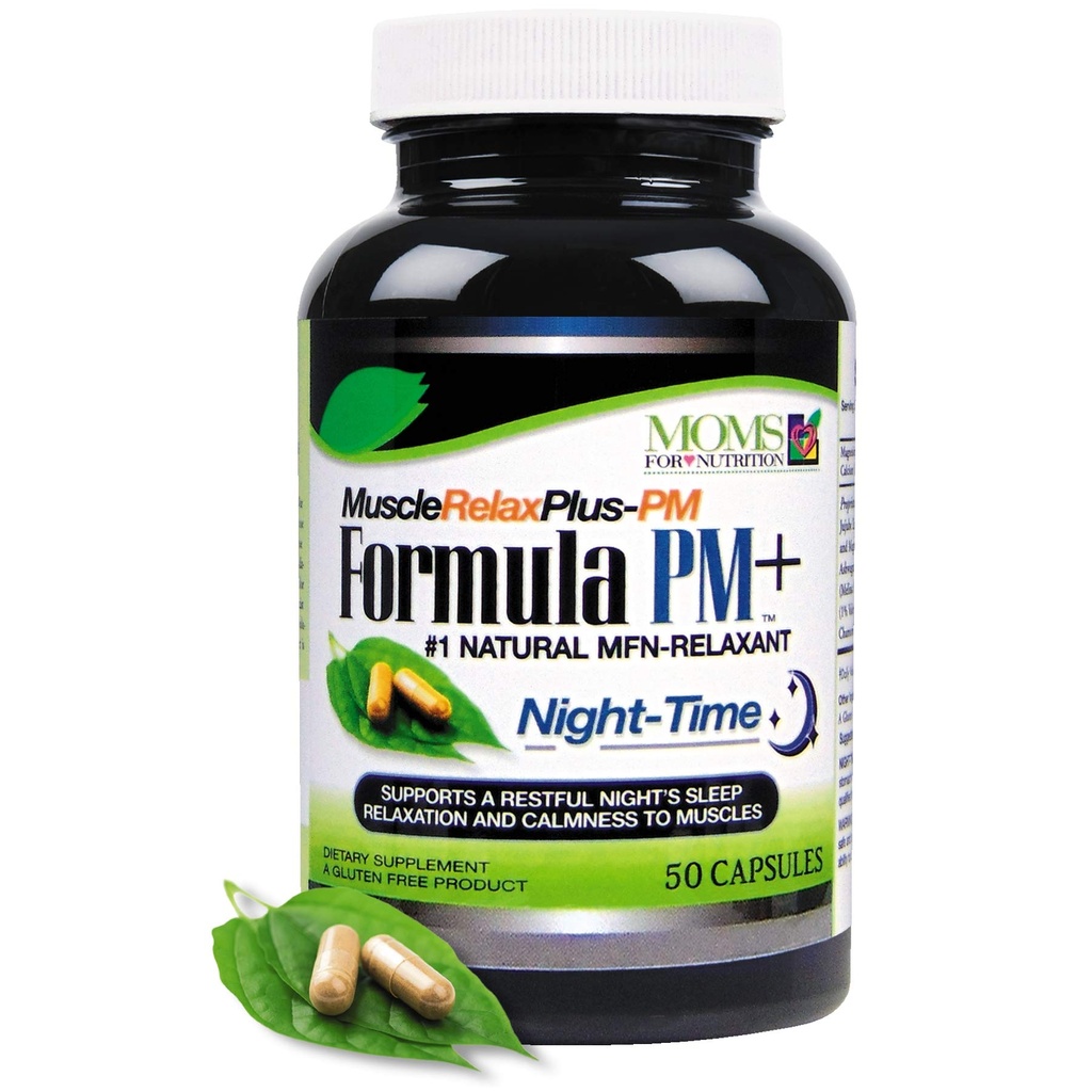 All Natural Muscle Relax Fórmula PM Plus - Más de 1.150 Milligram Support - Night-Time Relaxer - Maximum Strength Natural Relaxant (50 Count)
