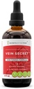 Veinte Secret Herbal Extracto, Alcohol Tintura, Barba de Carnicero de Glicerito, Castaña de Caballo, Ceniza Prickly, Rosemary, Stoneroot. Fórmula Vein Tonig (4 FL OZ)