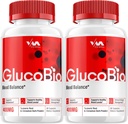 (2 Pack) Gluco Bio Healthy Vitamin Support Supplement - Advanced Formula GlucoBio, Gluco Bio Maximum Strength Reviews, 120 cápsulas