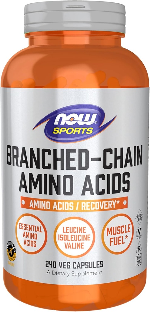 AHORA Foods Sports Nutrition, Branched Chain Amino Acids, With Leucine, Isoleucine and Valine, 240 Veg Capsules