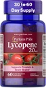 Pride de Puritan Premium Lycopene 20mg, Suplemento dietético para la próstata, antioxidante, salud cardíaca y apoyo general de salud, 1 mes de suministro, 60 Rapid Release Softgels