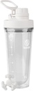 Takeya Protein Shaker - Botella de plástico sin BPA con Leak-Proof Spout Lid - Easy Carry Shaker for Gym &amp; Más - Dishwasher-Safe Reusable Shaker with Spout Lid - 24 oz, Cloud White