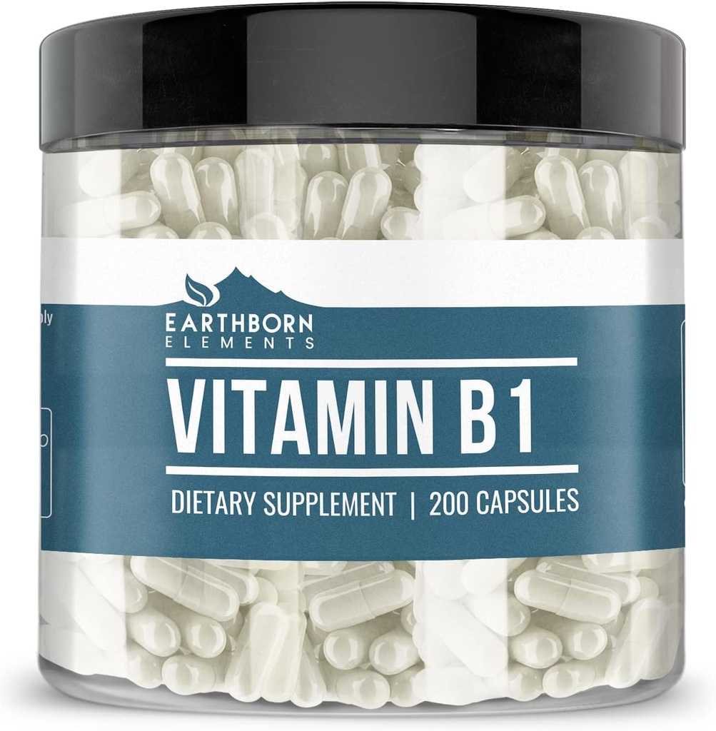 Elementos tercos Vitamina B1, Mononita de Thiamine, Pura " Undiluted, No Additives