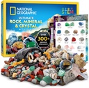 National Geographic Rock Collection Box for Kids – 300+ Piece Gemstones and Crystals Set Incluye geodes y cristales reales, rocas y minerales, kit de ciencia para niños, un regalo de geología para niños y niñas