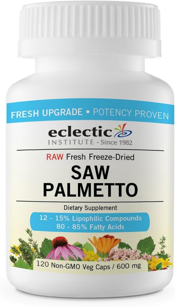 Eclectic Saw Palmetto 600 Mg Fduv, Blue, 240 Count