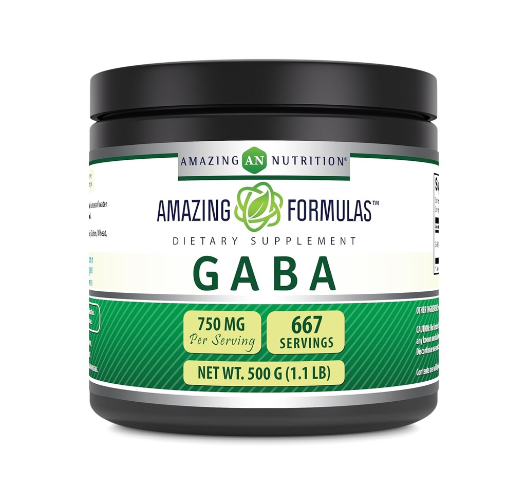 Fórmulas increíbles GABA 500 Grams Powder